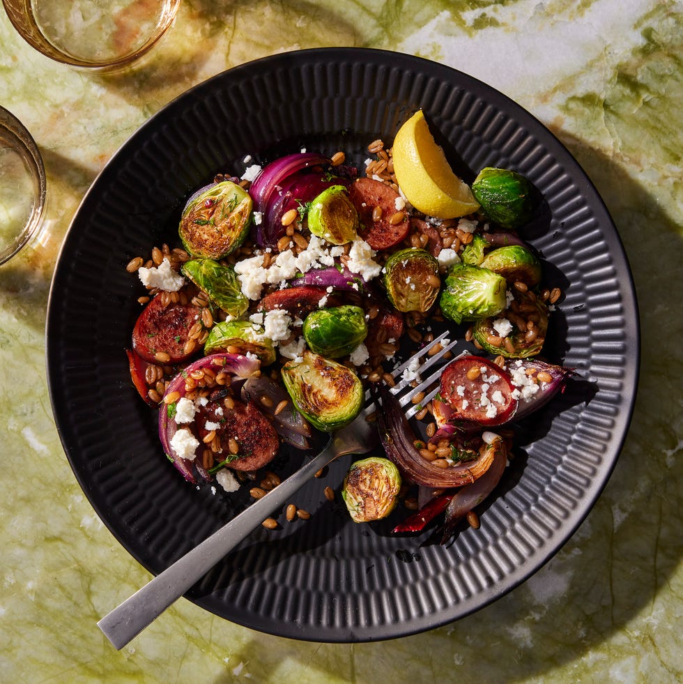 sausage & sprouts skillet