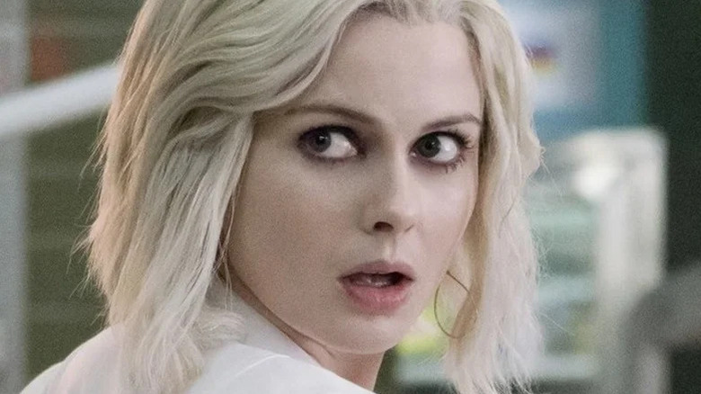 Liv Moore (Rose McIver) looks back over her shoulder on iZombie