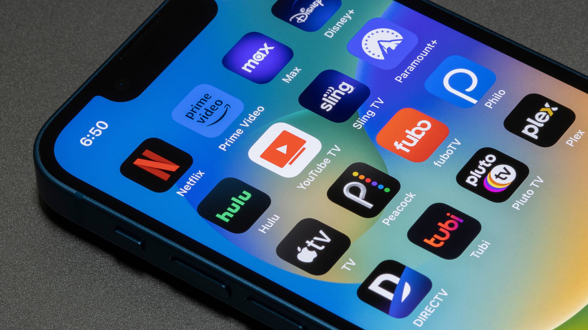 Streaming apps on phone