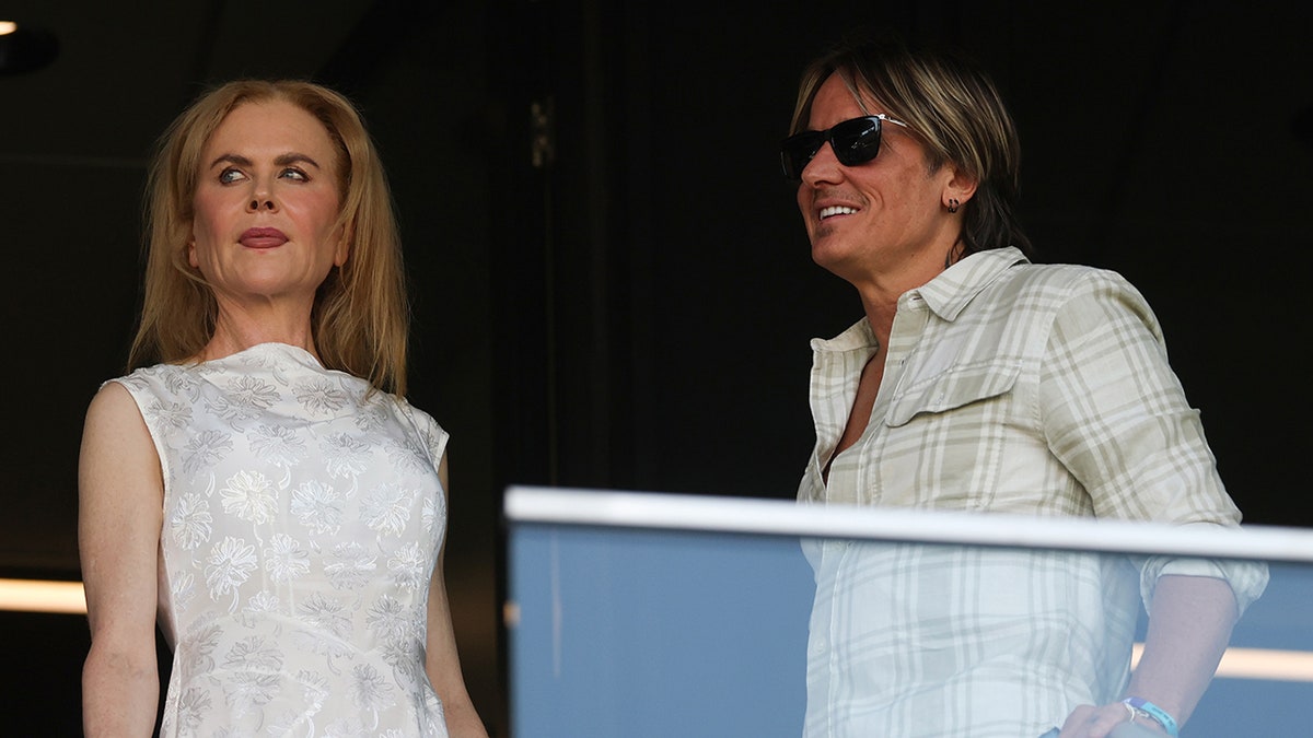Nicole Kidman and Keith Urban watching the FIFA Club World Cup 2025.