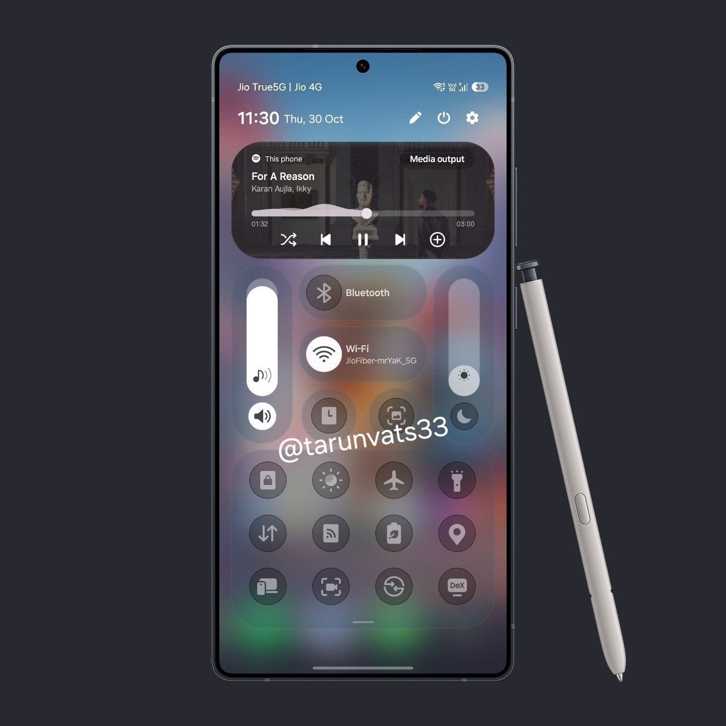 one ui 8.5 updated quick settings one ui 8.5 updated quick settings