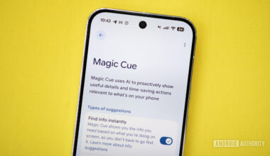 Magic Cue page in the Settings app on a Pixel 10 Pro.