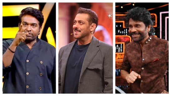 Vijay Sethupathi, Salman Khan and Nagarjuna host different versions of Bigg Boss.