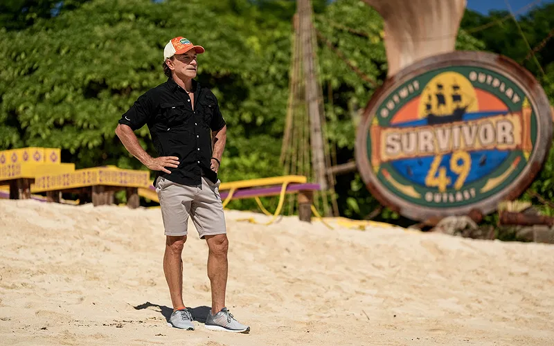 Jeff Probst in hosting duties on Survivor 49