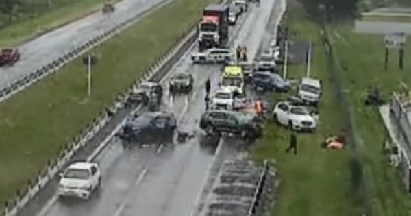 Motorway lanes reopen after multi-vehicle crash in Canterbury
