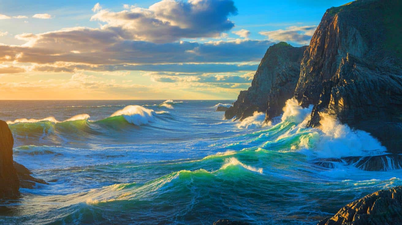 Illustration of Earth's Climate Regulation Through Ocean Feedback Loops and Rock Weathering.