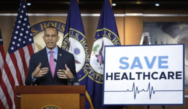 Democrats cast government shutdown as a health care showdown : NPR