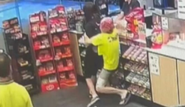 Tradie tackles alleged petrol station robber in Gold Coast