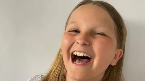 Family handout Mia Lucas laughing