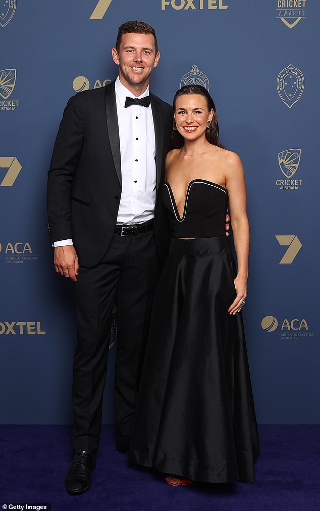 Cherina Murphy Christian (pictured with her husband Josh Hazlewood) leads a private life away from the limelight