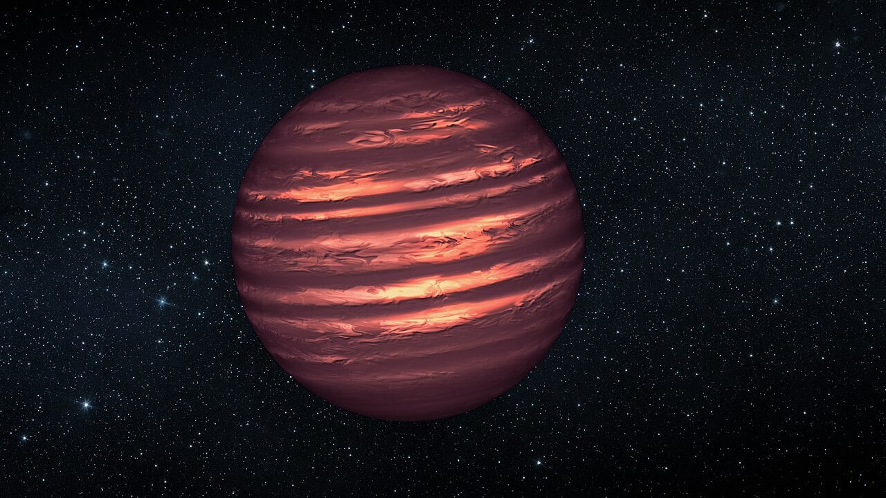 Artist impression of a brown dwarf. Such an object may have been responsible for the adjustment of the orbits of the outer planets (Credit : NASA/JPL-Caltech)