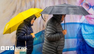 Flood warnings and rail disruption after Storm Claudia