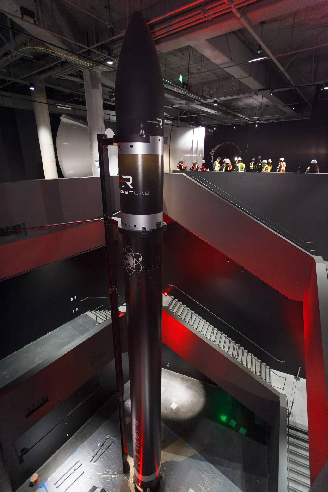 Rocket Lab Electron rocket at the Kent Kresa Space Gallery