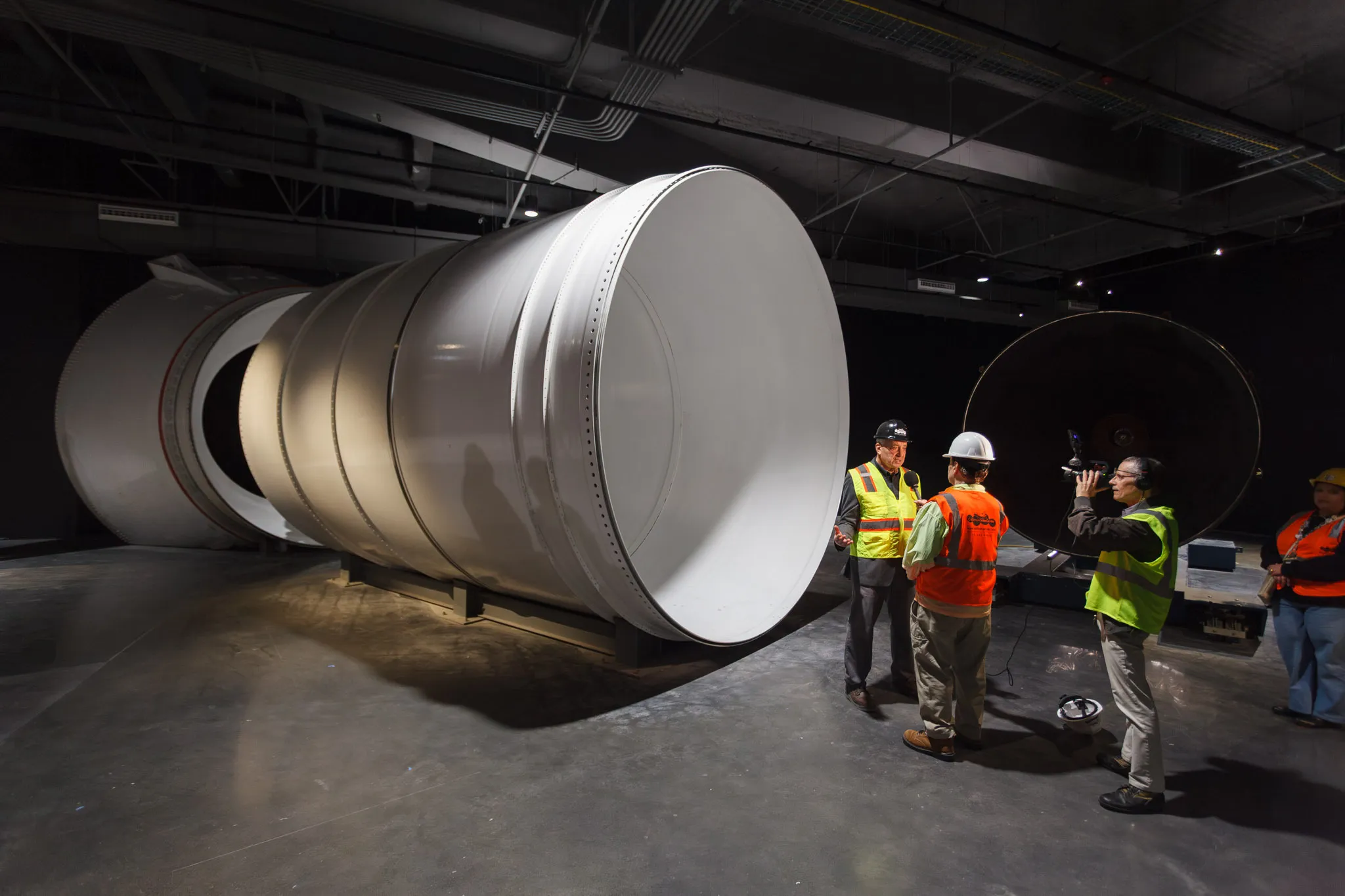 Solid rocket booster segment at the Kent Kresa Space Gallery