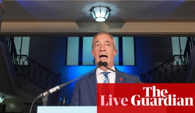 Farage accused of betraying pensioners after triple lock hint in speech Tories say was rambling and incoherent – UK politics live | Politics