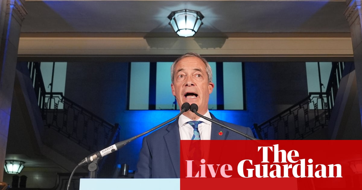 Farage accused of betraying pensioners after triple lock hint in speech Tories say was rambling and incoherent – UK politics live | Politics