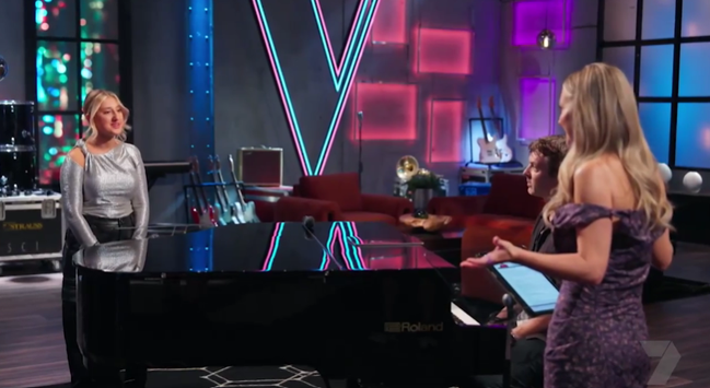 Miller-Heidke chose a Celine Dion hit for the 19-year-old singer. 