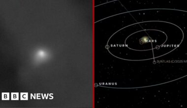 Nasa releases new images of interstellar comet 3I/ATLAS