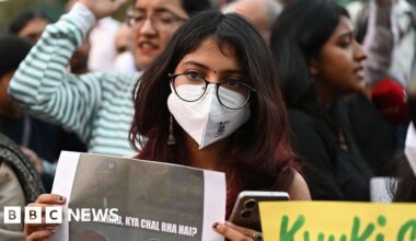 Hundreds protest in Delhi against toxic air