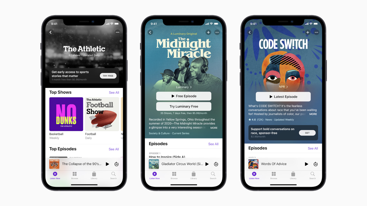 Apple Podcasts subscriptions