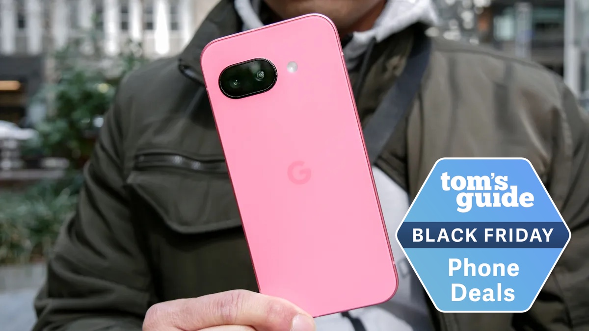 Pixel 9a with black friday badge