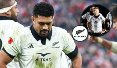Why the All Blacks are playing in white jerseys against Scotland