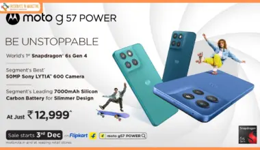 Motorola Launches Powerful moto g57 POWER Smartphone