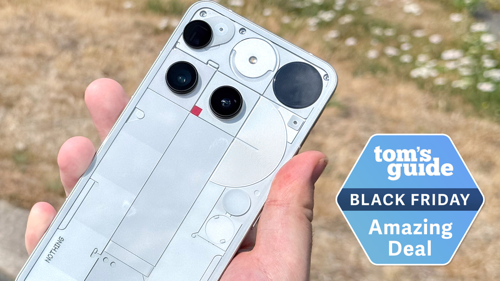 Nothing Phone 3 with Tom's Guide Black Friday Amazing Deal badge