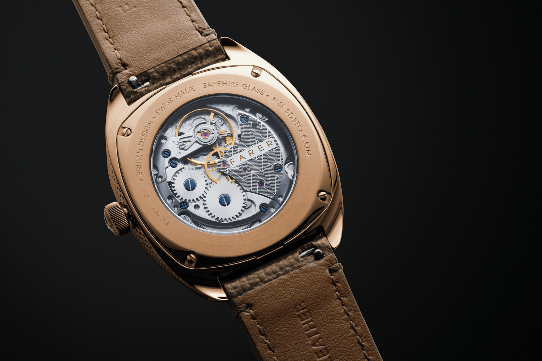 Farer Moonphase Stratton Case Back