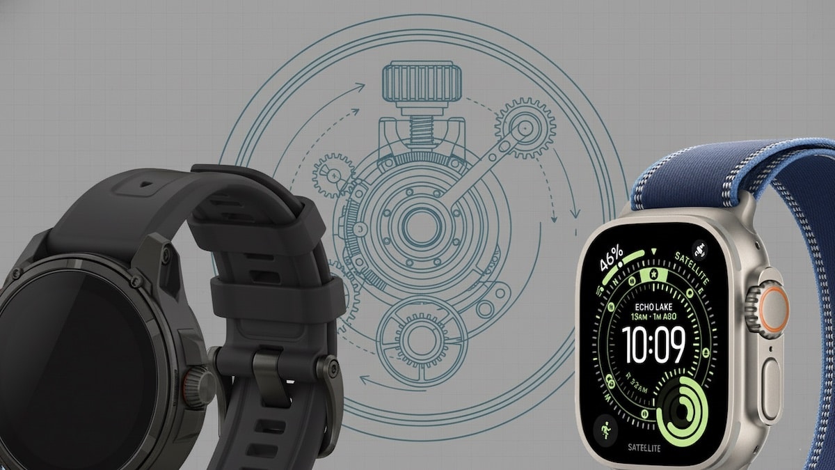 Garmin vs Apple Watch Ultra crown
