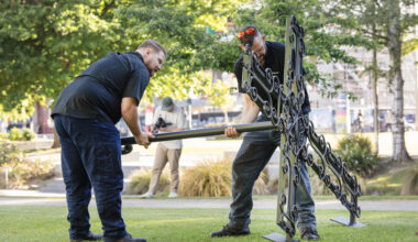 Stolen Christchurch sculpture found just 100 metres away in central city