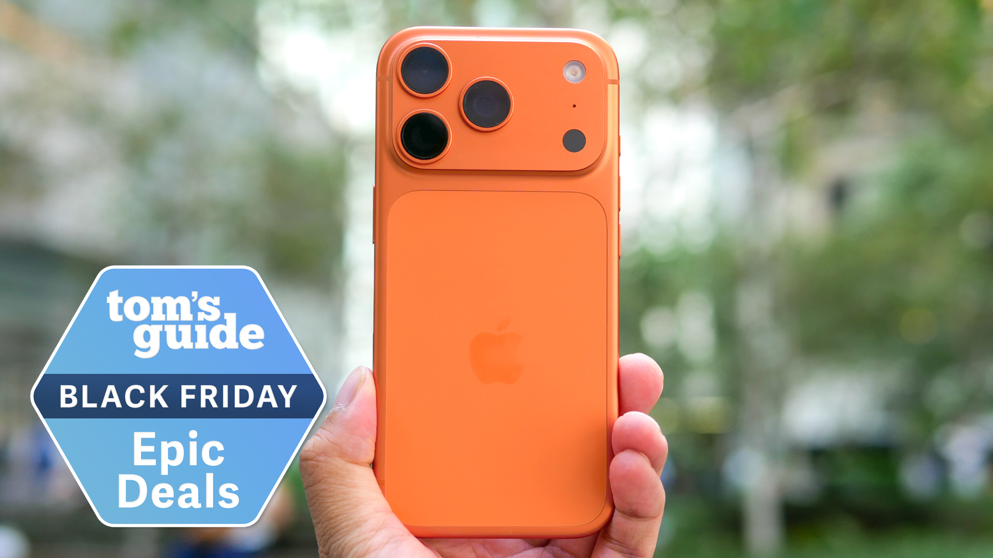 iPhone 17 Pro in orange