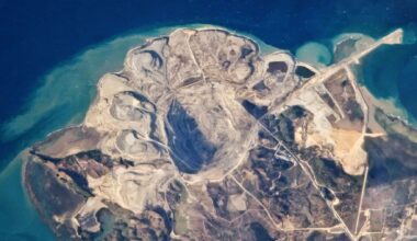 Massive black energy beneath American mine site