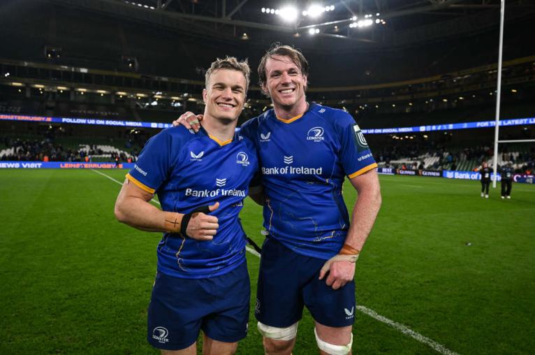 Josh van der Flier and Ryan Baird