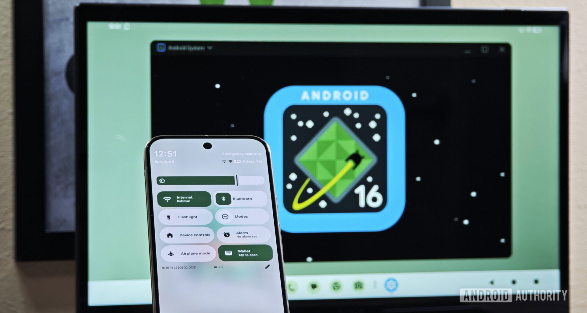 Material 3 Expressive and Desktop Mode on a Pixel 9 Pro running Android 16 QPR1