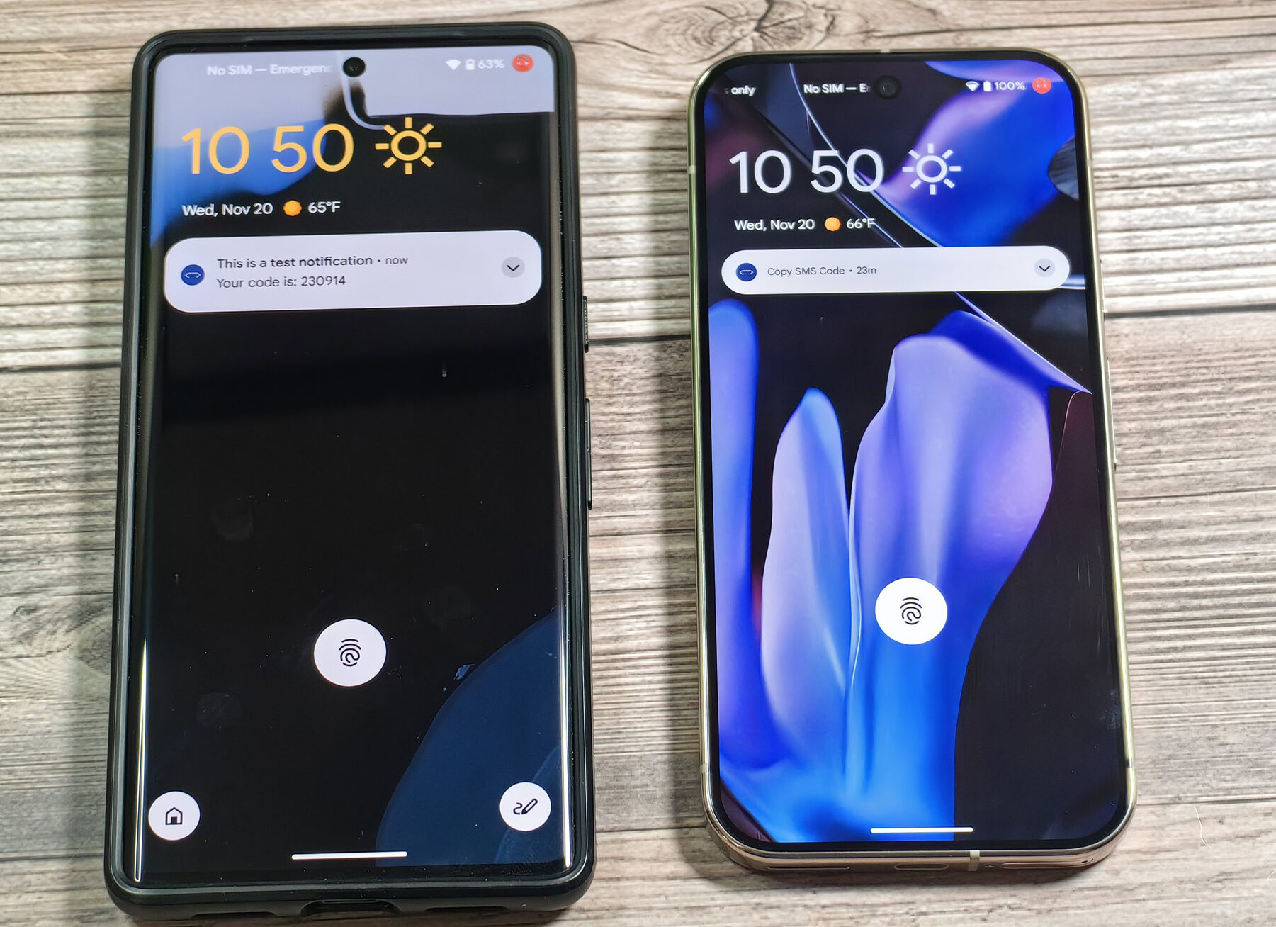 Sensitive notification on lock screen of Android 15 QPR2 Beta 1 vs Android 16 DP1 Sensitive notification on lock screen of Android 15 QPR2 Beta 1 vs Android 16 DP1