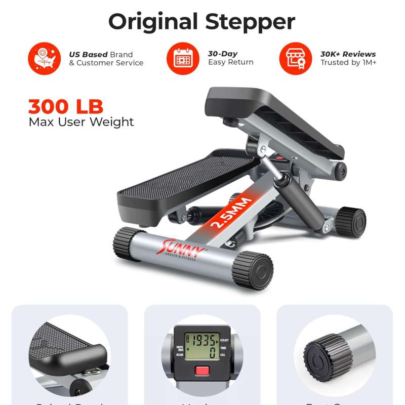 Sunny Health Fitness Mini Stepper