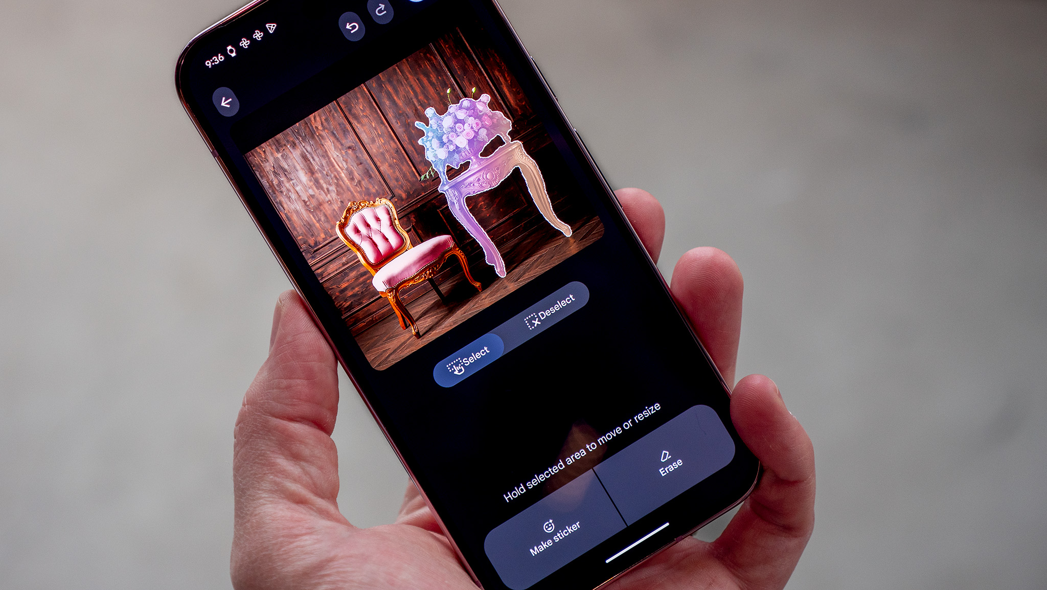 Generating art using the Pixel Studio app on a Google Pixel 9 Pro XL