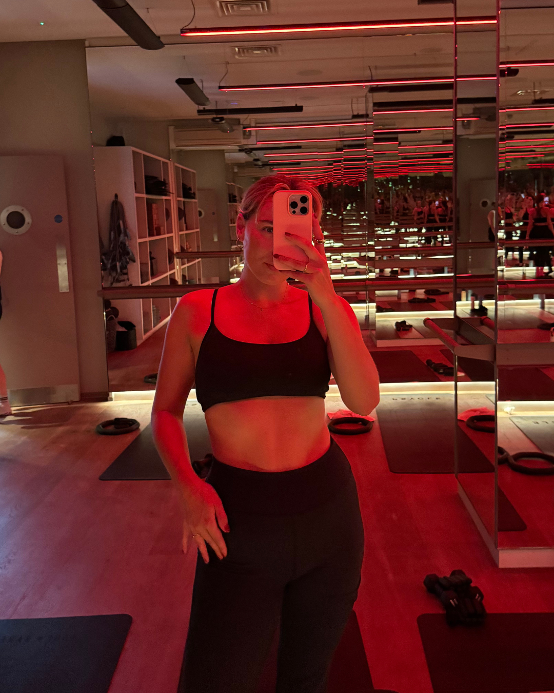 Health Writer Georgia Brown following a Pilates and strength based workout