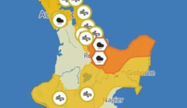 SunLive - MetService issues orange rain warning for BOP