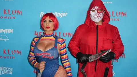 Getty Images Ice-T and Coco on the red carpet for Heidi's annual party 