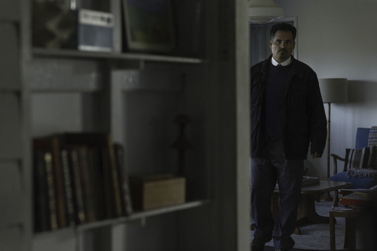 Michael Peña as Detective Alcaras in "All Her Fault."