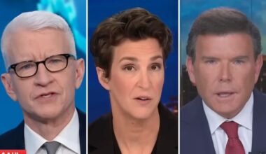 Anderson Cooper, Rachel Maddow, and Bret Baier
