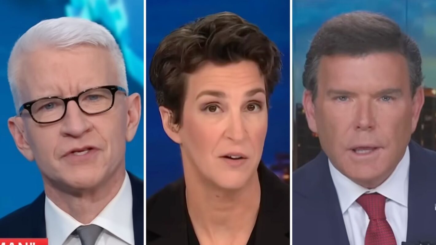 Anderson Cooper, Rachel Maddow, and Bret Baier
