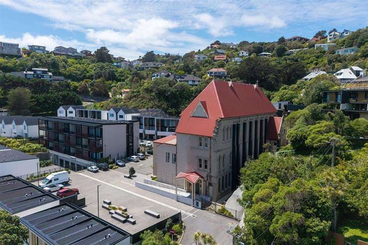 Wellington developer Ian Cassels is selling Erskine Chapel after spending millions of dollars carrying out out a multi-million dollar renovation. Photo / Supplied