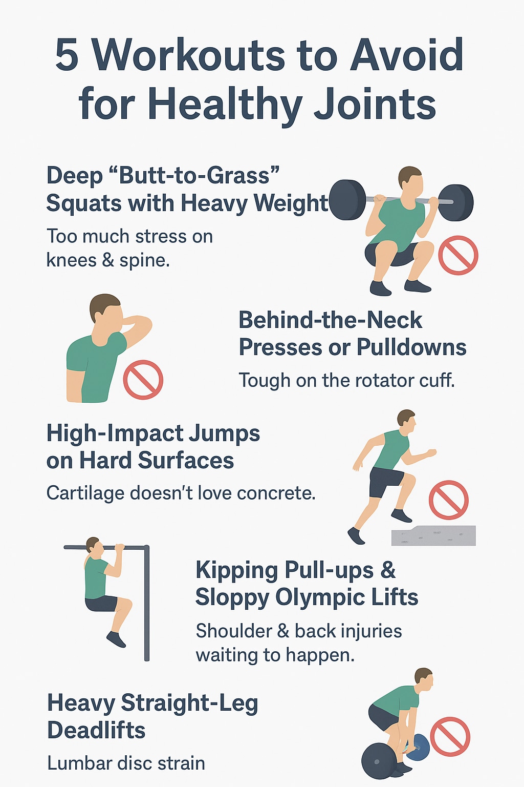 Safeguard your joint health by exercising caution when you do these workouts. (Picture credit: Made with GPT)