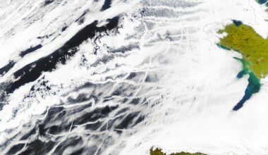 Aerosol particles form cloud droplets by attracting water vapor. Credit: Knut von Salzen/University of Washington