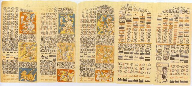 First publication in 1810 by Humboldt, who repainted five pages for his atlas