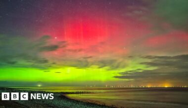 Northern Lights dazzle across parts of the UK