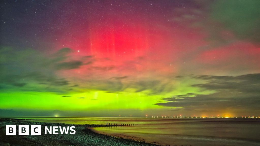 Northern Lights dazzle across parts of the UK